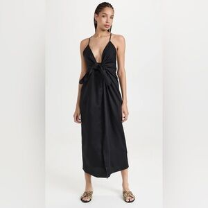 Mara Hoffman Black Halter Maxi Dress for Night Out